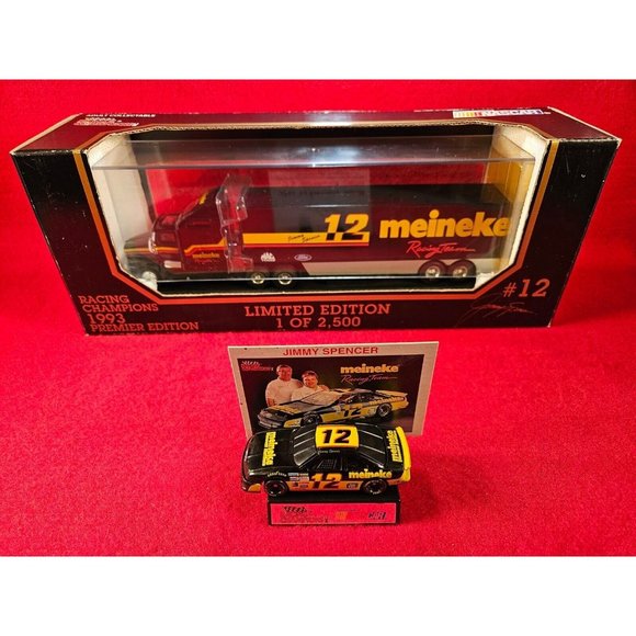 Racing Champions Other - JIMMY SPENCER NASCAR #12 TRANSPORTER BUNDLE w/MATCHING STOCKCAR &‎ PLAYER CARD